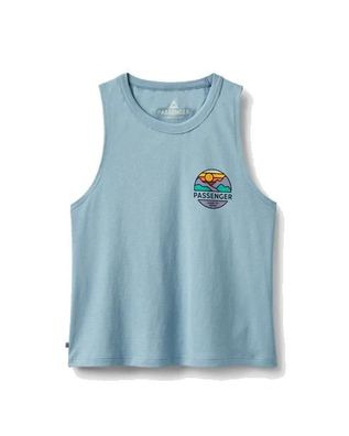 Passenger Women Shirt Laidback Recycled Cotton faded denim - Größe: S
