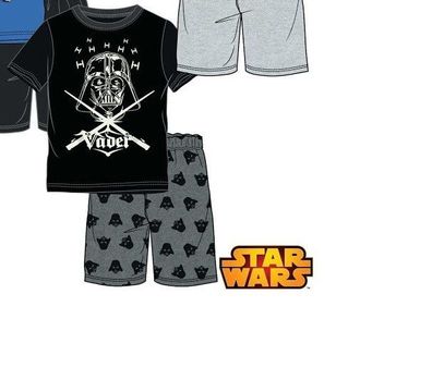 Star Wars - kurzer Schlafanzug * Shorty * Fb schwarz * 73136
