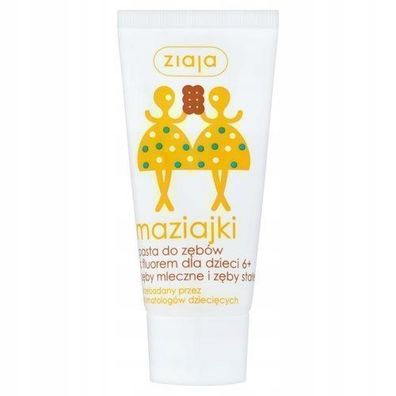 Ziaja Maziajki Zahncreme für Kinder ab 6 Jahren mit Fluorid, 50 ml