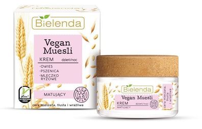 Bielenda Vegan Müsli Mattierende Gesichtscreme, 50 ml