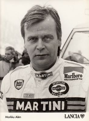Markku Alen, Rallye Weltmeister, Lancia Pressefoto