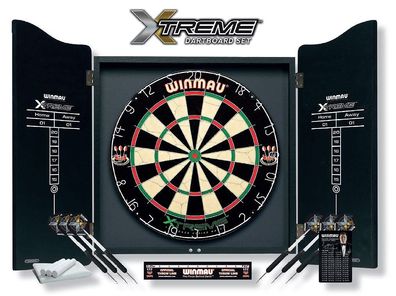Winmau Dartboard Set „XTREME“ inklusive Cabinet