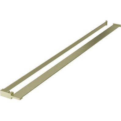 Mexen Wandregal für Duschwand mit Handtuchhalter, gebürstetes Gold - 800-02-55