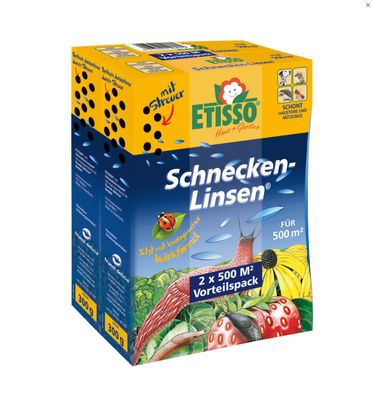 ETISSO® Schnecken-Linsen®, 2 x 300 g in Streu-Faltschachtel