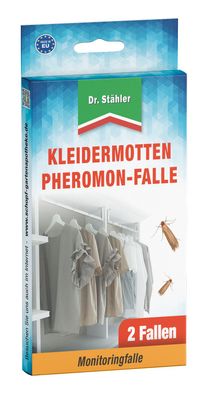 DR. Stähler Kleidermotten Pheromon-Falle, 2 Stück