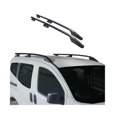 Aluminium Dachreling Querträger für Citroen Nemo 2008-2021 Schwarz 2x
