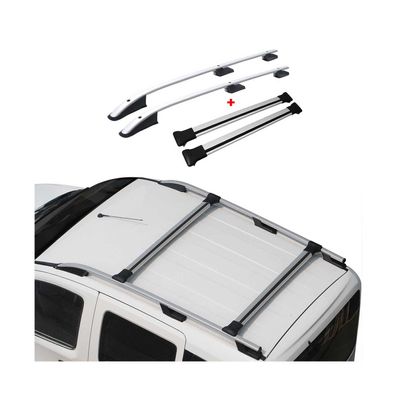 Dachreling + Dachträger für Citroen Berlingo Peugeot Partner Aluminium Silber 4x