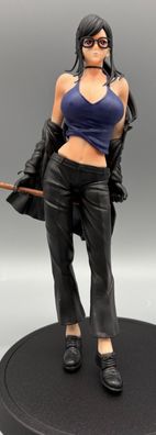 Anime/Hentai-PVC-sexy Anime Frau mit Hammer, lila Haaren, schwarz/lila Outfit-ca.20cm