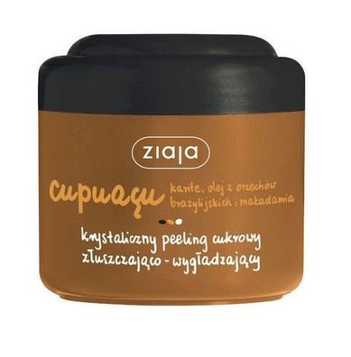Ziaja Cupuacu Zuckerpeeling, 200 ml - Natuerliche Hautpflege Exfoliation