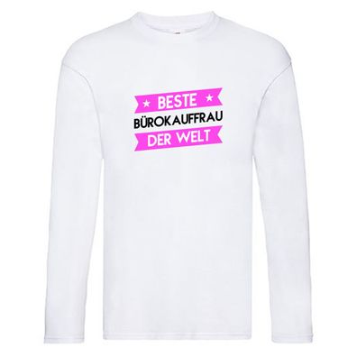 Beste Bürokauffrau | Kauffrau Long Sleeve Weiß