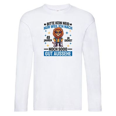 49 Jahre im Dienst | Arbeitsjubiläum | Arbeit Long Sleeve Weiß