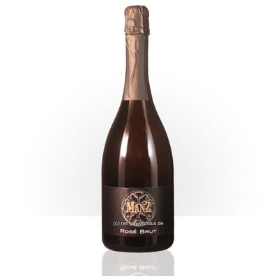 Manz Wein GbR 2022 Rosé Sekt Brut (630) Klassische Flaschengärung 0.75 Liter