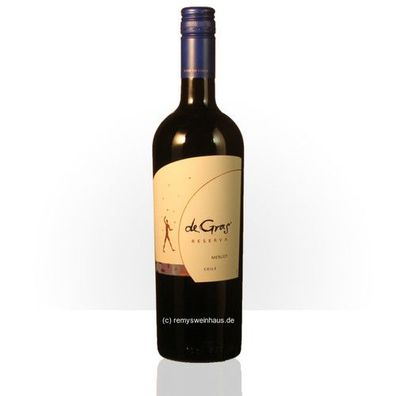 MontGras 2018 de Gras Estate Merlot Reserva Chile 0.75 Liter