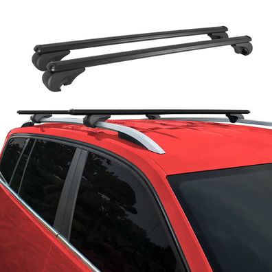 Dachträger für Ssangyong Korando 2010-2019 Gepäckträger Grundträger Alu Schwarz