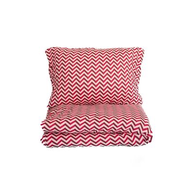 Bettwäsche 100% Baumwolle Jersey – Ganzjahresbettwäsche, Zick-Zack Design