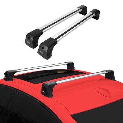 Dachträger Gepäckträger für Mazda 3 BL 2009-2013 Stufenheck Grundträger Alu Grau