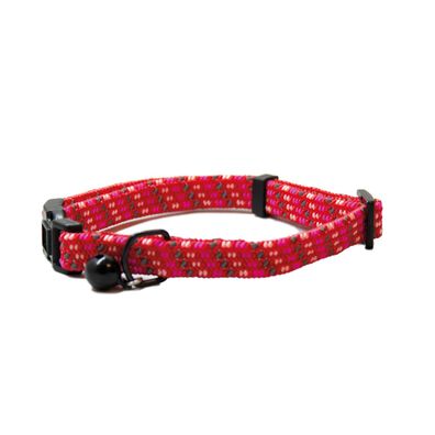 TYROL Katzenhalsband mit Sicherheitsverschluss - Reflex Rot