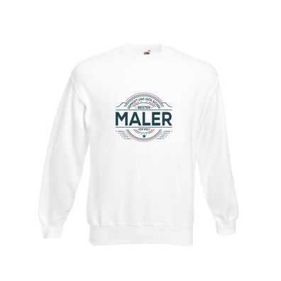 Geprüft und sicher: Maler | Malerei Sweatshirt Weiß
