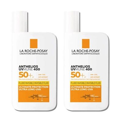 2X La Roche - Posay Anthelios LSF50 + Ultraschutz unsichtbare Flüssigkeit Creme