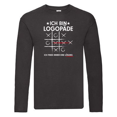 Lösung finden: Logopäde | Sprachtherapie Long Sleeve Schwarz