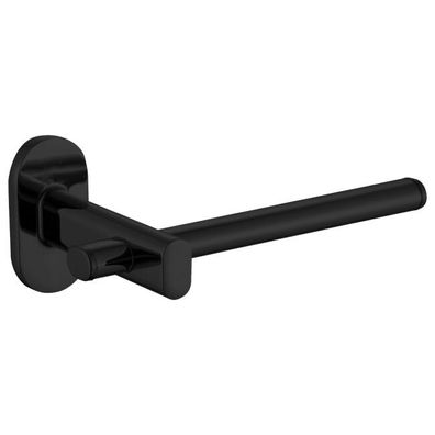 Muro Toilettenpapierhalter Schwarz, Ohne Bohren, Wandmontage