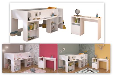 Parisot Pirouette17 Set 2-tlg. – Hochbett & Schreibtisch