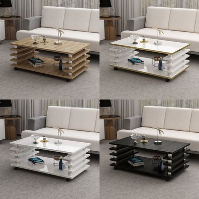 Couchtisch 115x65 cm – melaminbeschichtet, elegant