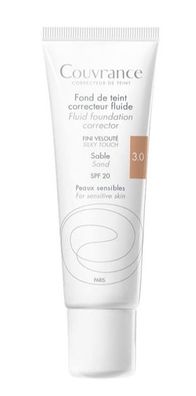 Avene Couvrance Korrigierendes Fluid, Sand 3, LSF 20, 30 ml - Langhaltend & Pfle