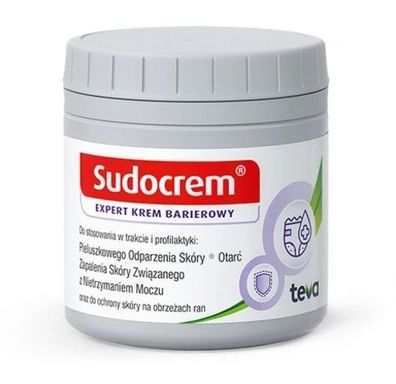 Sudocrem Expert Barrierecreme, 125 g - Medizinisches Produkt gegen Hautreizungen