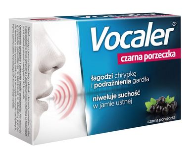 Vocaler Lutschtabletten Schwarze Johannisbeere - 12 Stück für anhaltende Entlast