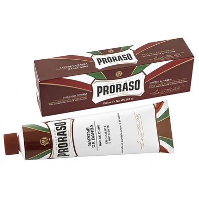 Proraso Rasierseife - Sandelholz & Sheabutter, 150 ml - Weichmachende Rasurpfleg
