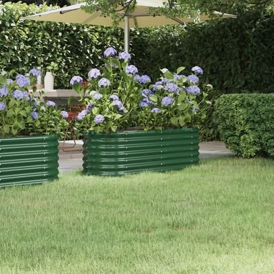 Garten-Hochbeet | Pflanzkasten | Blumenbeet | Kräuterbeet | Blumenkübel | Oval