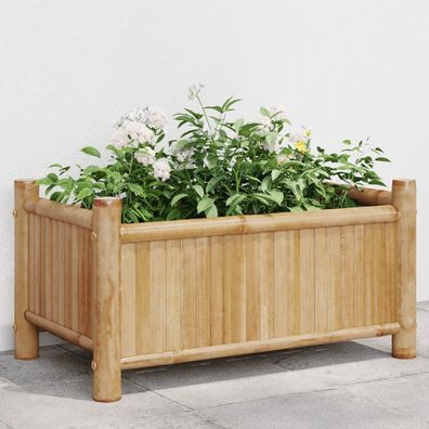 TOP Pflanzkübel aus Bambus | Blumenkübel | Blumenkasten | Pflanzgefäß | Balkon