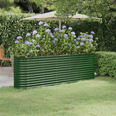 Ovales Hochbeet | Pflanzkübel | Kräuterbeet | Gemüsegarten | pulverbeschichtet