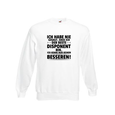 Der Beste Disponent | Zuteiler Sweatshirt Weiß