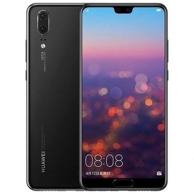 Huawei P20 4 GB + 64 GB Doppelkarte. Es ist schwarz