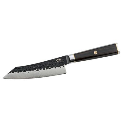 CJH Kiritsuke-Messer klein, 67-Lagen Damast, Ebenholz