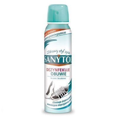 Antibakterielles Schuh-Desinfektionsspray Sanytol, 150 ml, geruchshemmend für hy