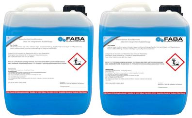 FABA Wasserbett Konditionierer mit Bubble Stopp, Wasserbett Conditioner 2 x 5 L