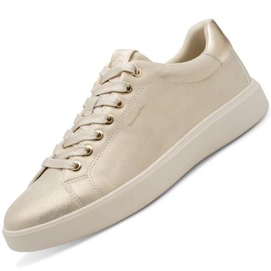 Tamaris Damen Sneaker Ivory metallic 1-23720-43/498