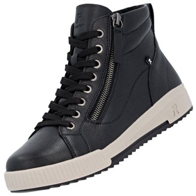 Rieker Damen High Top Sneaker Schwarz W0164-00