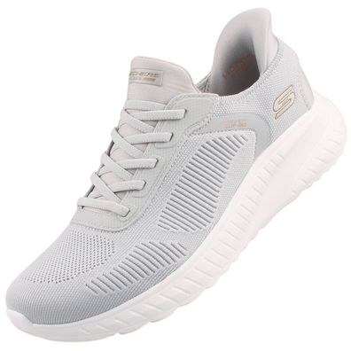 Skechers Slip-Ins Bobs Squad Chaos Current Muse Damen Sneaker Light Grey 117497-LTGY