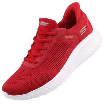 Skechers Slip-Ins Bobs Squad Chaos Current Muse Damen Sneaker Rot 117497-RED