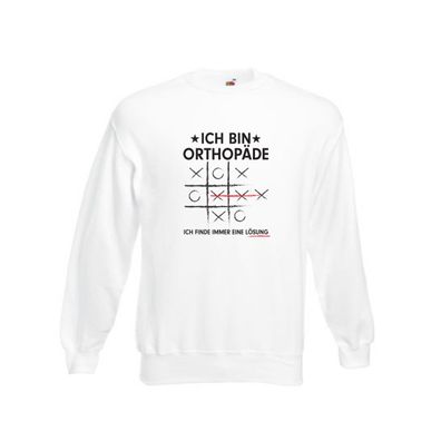 Löse Probleme: Orthopäde | Orthopädie Sweatshirt Weiß