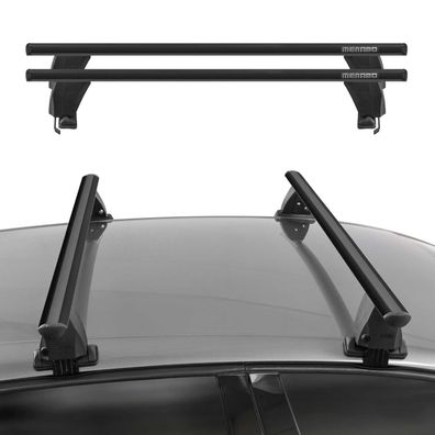 Menabo Dachträger Grundtäger für VW Golf 2003-2008 5tür ABE Aluminium Schwarz 2x
