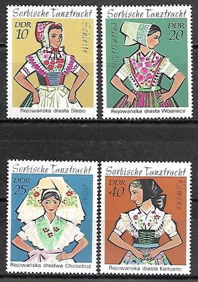 DDR postfrisch Michel-Nummer 1668-1671
