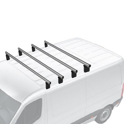 Menabo Dachträger Querträger für Fiat Scudo 2007-2016 L1 Grundträger Alu Grau 4x