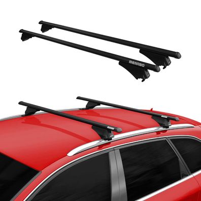 Menabo Grundträger Dachträger für Ford B-Max 2012-2017 ABE Aluminium Schwarz 2x