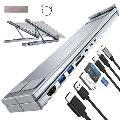 HUB mit mehreren Anschlüssen, HDMI 8-in-1-Dockingstation, Laptopständer