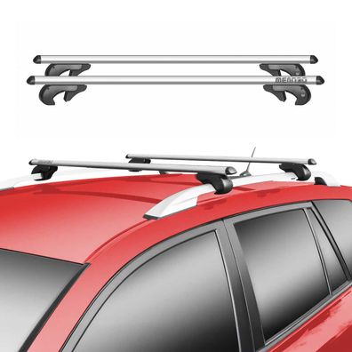 Menabo Dachträger für Audi A4 B5 Avant 1994-2000 90kg Aluminium Silber 2tlg